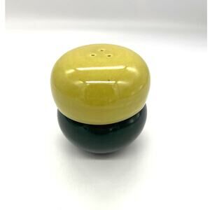 Vintage Russel Wright Iroquois China Yellow & Green Salt & Pepper Shakers